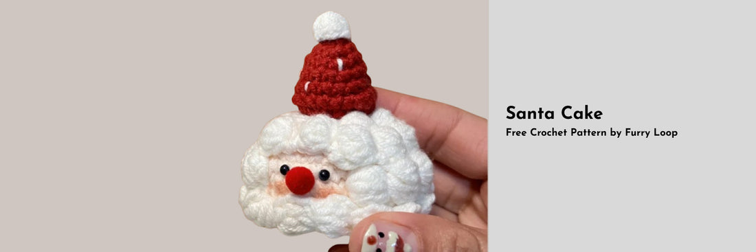 Christmas Santa Cream Cake Crochet Pattern - Free